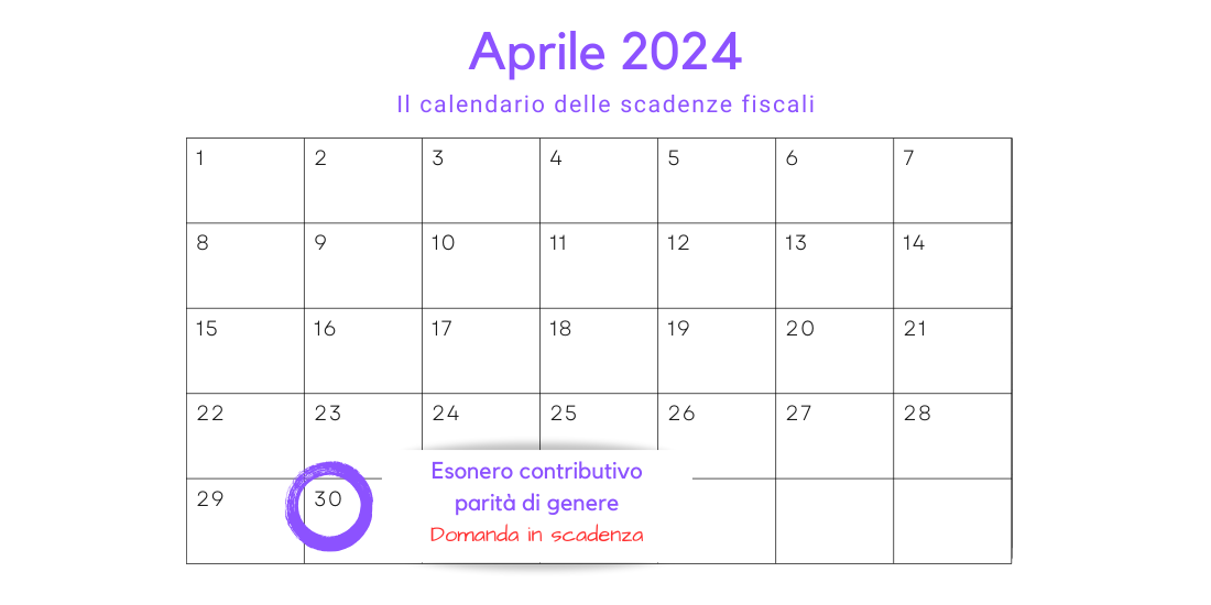 Esonero contributivo per la parità di genere domanda in scadenza il 30