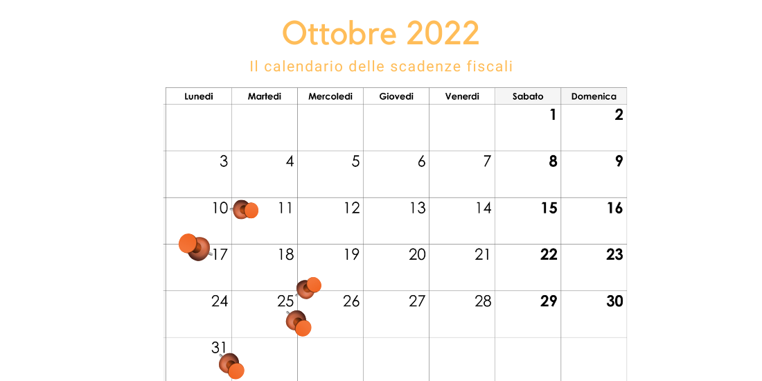 Scadenze Fiscali Ottobre Il Calendario Degli Adempimenti Del Mese