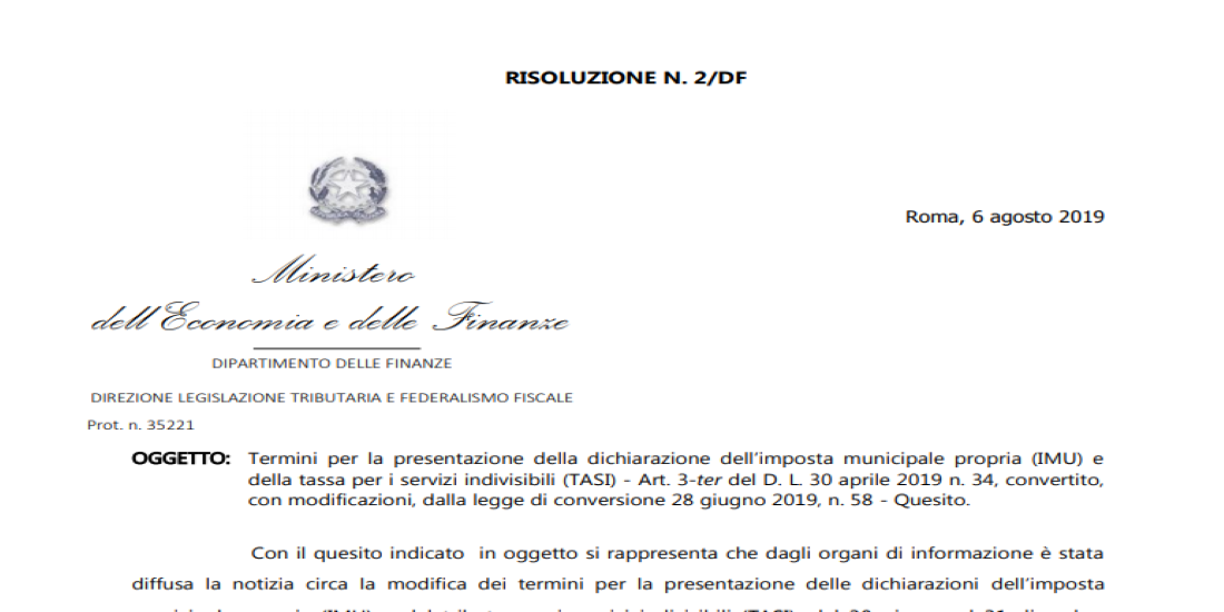 Scadenza Dichiarazione TARI Confermata Al 30 Giugno | Scadenze Fiscali